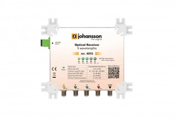 Johansson 4015 optischer Empfänger /2x HV + CATV