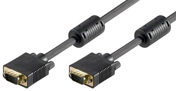 VGA-Kabel Goobay M/M Gold schwarz - 20m