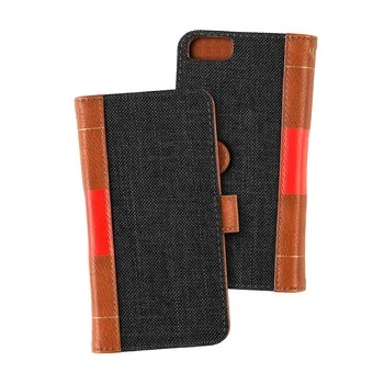 MOC Phone Wallet Klettverschluss Book Wallet Schwarz