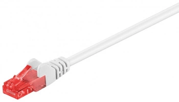 LAN Patchcord CAT 6 U/UTP weiß 5m