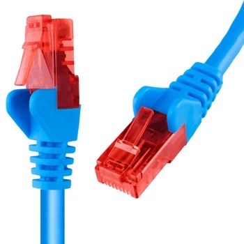 RJ45 CAT 6 U/UTP AWG24 blau 5m Kabel