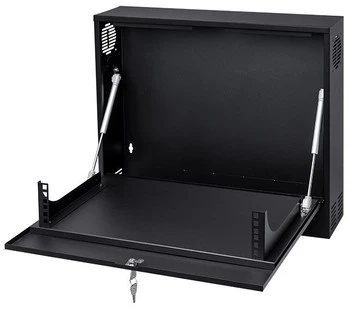 19'' 2U Rackmount-Gehäuse 350x130mm BLACK vertikal