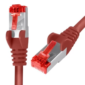 RJ45 CAT 6 S/FTP AWG27 LSZH Kabel rot 2m