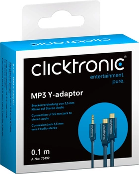 CLICKTRONIC Adapter Klinke 35mm - 2xRCA