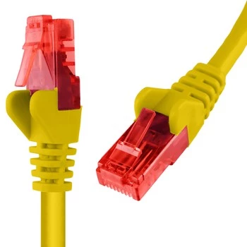 RJ45 CAT 6 U/UTP AWG24 gelb 20m Kabel