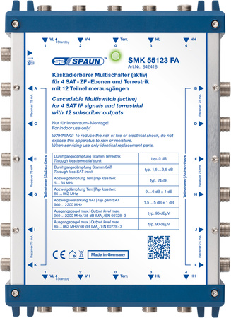 Spaun 5/5 x 12 Kaskaden-Multischalter SMK 55123 FA