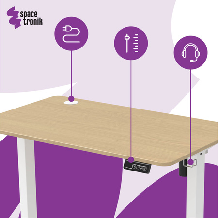 Elektryczne biurko Moris SPE-O111BR 100×60 cm