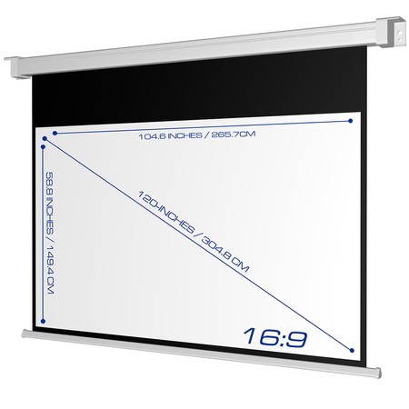 Elektrische Wandprojektionswand 120in