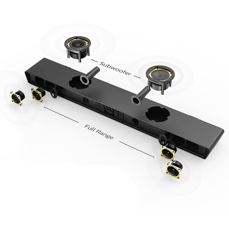 Soundbar Vaabzz S2RL Głośnik Domowy 6szt wraz z Subwooferem Bluetooth Kino Domowe