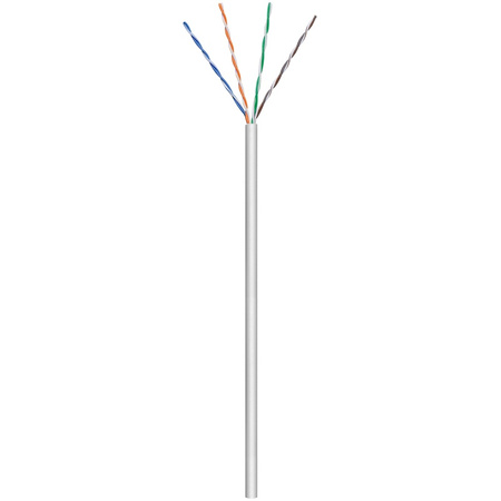 Skrętka CAT5e U/UTP AWG 24/1 Goobay szara 100m