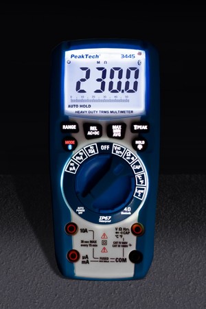 BT LCD TruRMS Digital-Multimeter IP67 PeakTech 3445