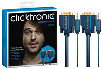 CLICKTRONIC VGA-Kabel mit Audio-Buchse 35mm 2m