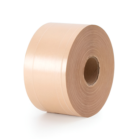 Super ekologiczna taśma papierowa wzmocniona z pulpy drzewnej aktywowana wodą 70 mm / 182 m Bublaki BT-W702R