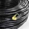 Miedziany kabel RJ45 CAT 6 U/UTP AWG24 czarny PE 70m