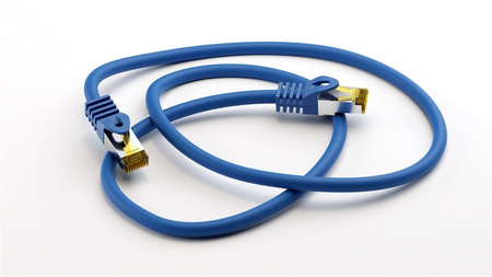 Kabel LAN Patchcord CAT 7 S/FTP NIEBIESKI 20m