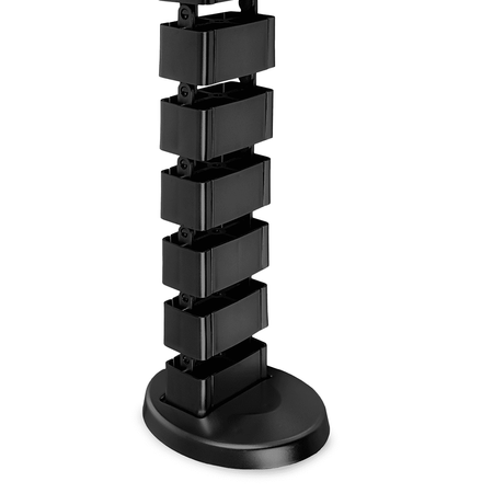 Kręgosłup kablowy prowadnica pionowa organizer Spacetronik SPK-188B czarny 82cm