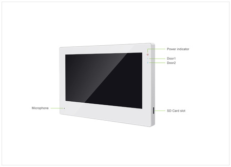 Inteligentny monitor wideodomofonu Tuya TFT 7" Spacetronik SPD-MT703W biały