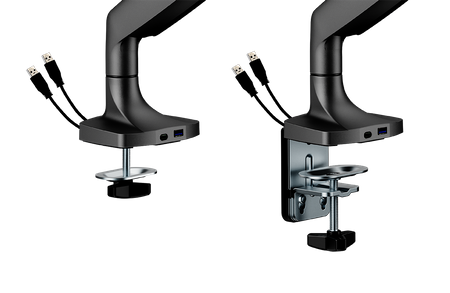 Spacetronik SPAS110B schwarzer Monitorhalter