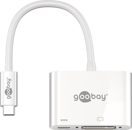 USB-C auf DVI + USB-C PowerDelivery Adapter Goobay