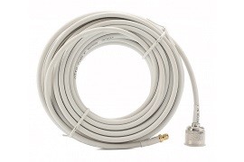 GSM GSM-Kabel RP SMA-Stecker - N-Stecker weiß 10m