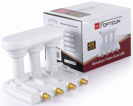 Konwerter MONOBLOCK TRIPLEX QUAD 3 stopnie OPTICUM RED