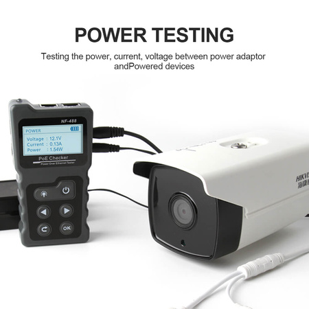 Profesjonalny tester PoE kabli sieciowych Noyafa NF-488