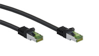 Kabel LAN Patchcord CAT 8.1 S/FTP cert. GHMT MIEDŹ czarny 3m