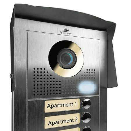 Zestaw wideodomofon czterorodzinny z monitorami dotykowymi 4,3" Spacetronik DiO
