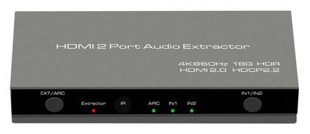 Extraktor 2x HDMI-HDMI + Audio ARC 4K SPH-SAE06