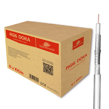 RG6 Spacetronik DOKA 4K Trishield 6x100 boun Kabel