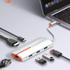 Adapter HUB 6w1 USB-C NA USB 3.0 HDMI PD RJ45 LDNIO DS26H Czarny
