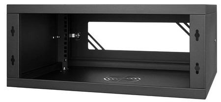 19'' 4U Rack 600x350mm BLACK Glastür