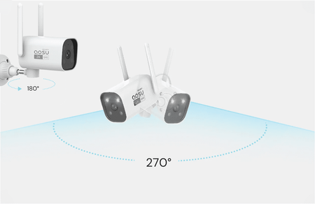Inteligentna kamera bezpieczeństwa zewnętrzna Aosu SL-C4L do monitoringu SMART Wi-Fi Tuya
