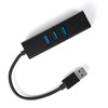 Multiport USB auf 3 USB + RJ45 SPU-M07 schwarz