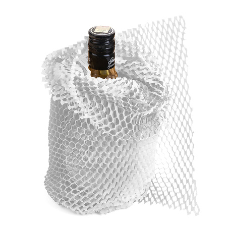 Papier plaster miodu pakowy, 30cm rolka 100m Bublaki BPH_30_100W biały