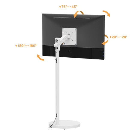 Mobilny stojak na monitor TV SPE-T02B 17kg, czarny