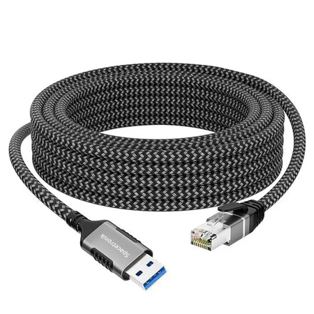 Karta sieciowa USB-A Gigabit, kabel adapter 2m