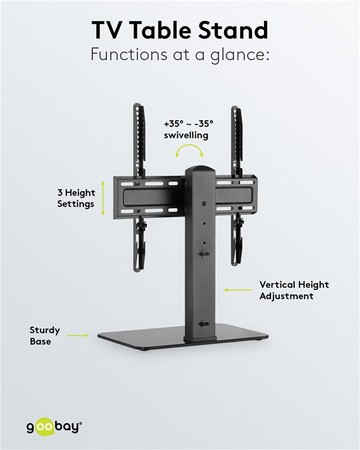 Goobay BASIC TABLE FIX M 32"-55" 40kg TV-Ständer