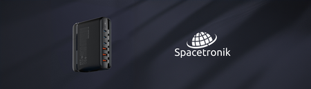 Stacja ładująca GaN 140 W Spacetronik SR103, LED, 6 portów USB (3A3C), PD+QC3.0