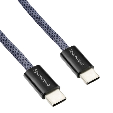 Kabel USB-C PD100/240W Spacetronik 2m granatowy