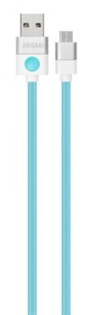 USB - microUSB 2.0 ORIGAMI Kabel 2m Blau