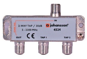 2 WAY TAP Johansson 2-facher Abgriff 30 dB 4524