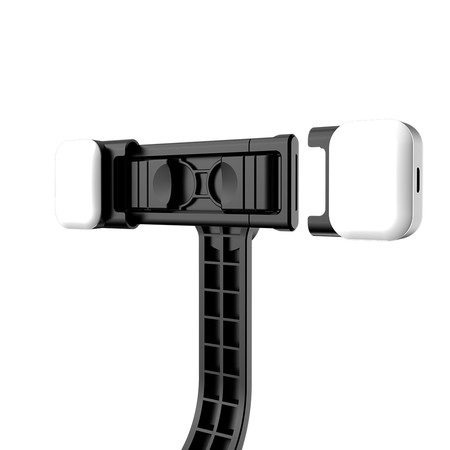 Set: Selfie Stick Spacetronik + 2x LED Licht