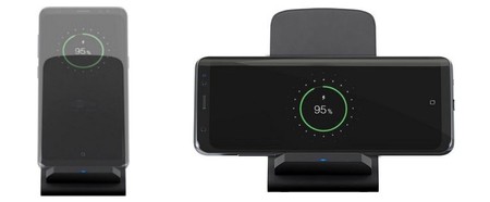 Goobay 10W vertikales Qi USB-C induktives Ladegerät