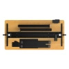 Biurko z podnoszonym blatem  OUTLET 100x60 Spacetronik Spacetronik Moris + organizer do kabli (SPE-O124BO)