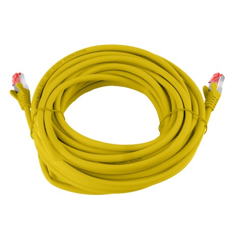 RJ45 CAT 6 S/FTP AWG27 LSZH gelb 10m Kabel