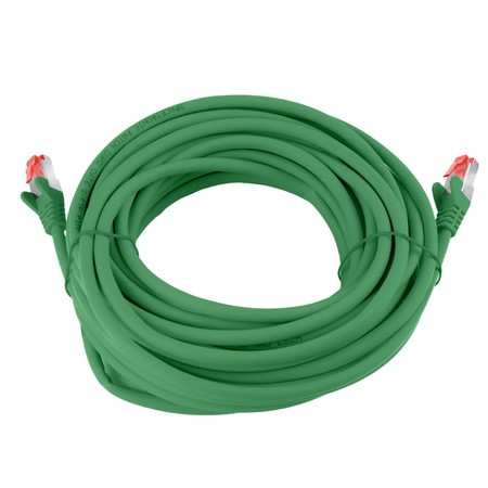 RJ45 CAT 6 S/FTP AWG27 LSZH Kabel 10m grün