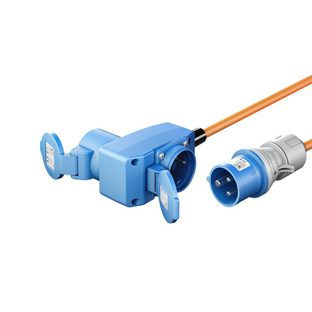 Adapter kabel CEE na CEE 16A i Schuko 90st 1,5m