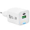 2-in-1 USB-C USB-Ladegerät PD Quick 35W 3.6A weiß