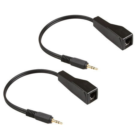Przedłużacz Transmiter LAN  Stereo Audio Jack 3.5mm 100m SPA-A02